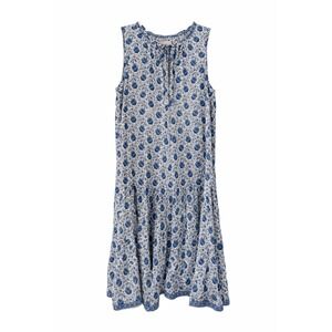 Max Studio Blue & White Floral Tiered Dress – Size Medium – Boho Style